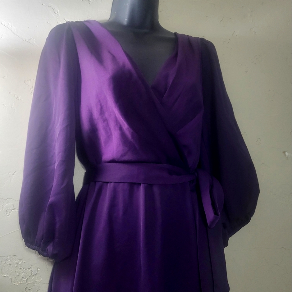 Purple casual dress